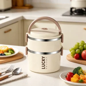 Lunch Container - Double Layer Stainless Steel